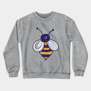 Honey Bee, Cute, Fun Drawing of a Honey Bee Crewneck Sweatshirt